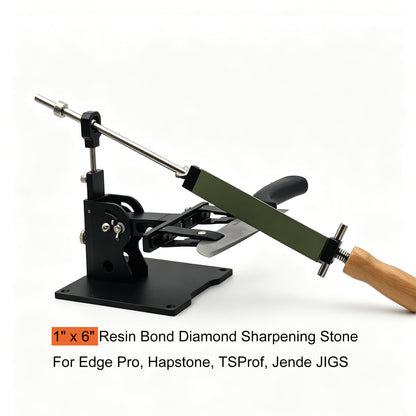 1pc 1200# 12μm Fine Resin Bond 1x6 Diamond Sharpening Stone Compatible with Hapstone, Edge Pro, TSProf, Jende JIGS Guided Sharpening System