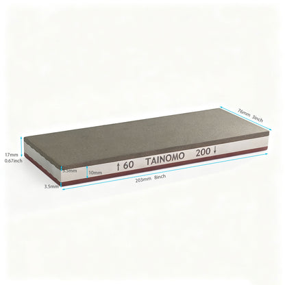 Double-sided 8x3 Resin bond Diamond knife sharpening stone 60/200 Whetstone for Coarse Sharpening